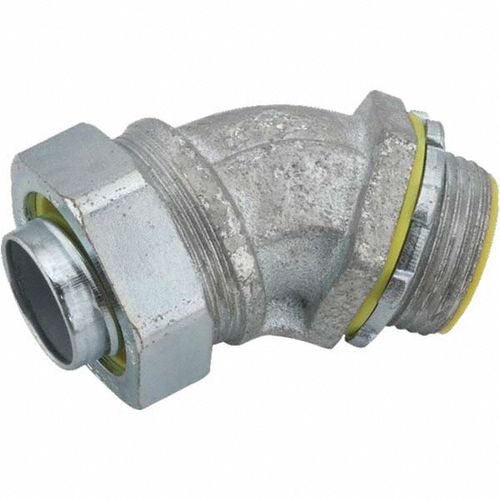 Main product image of 3/4" Malleable Iron 45° Insulated Liquid-Tight Connector, 3563
