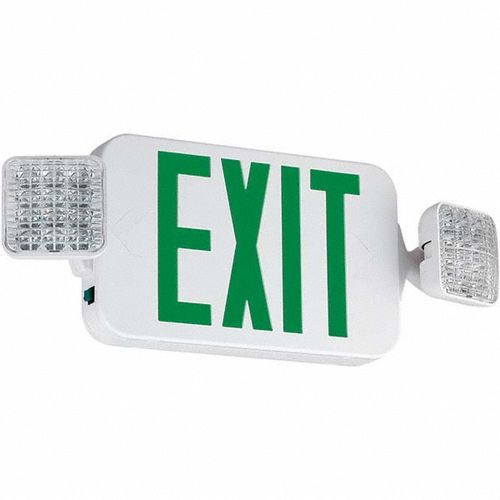 Main product image of 1 Face Ceiling & Wall Mount LED Combination Exit Signs, 19-1/4" Wide x 2" High, 93081856
