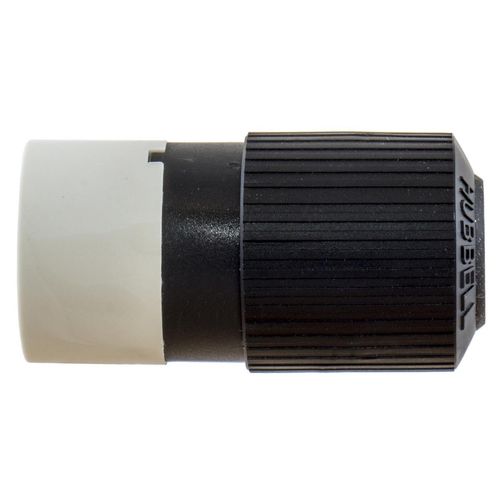Main product image of 15 A 125 V 2-Pole 3-Wire Nema 5-15R Nylon Straight Blade Plug And Connector (Black/White)