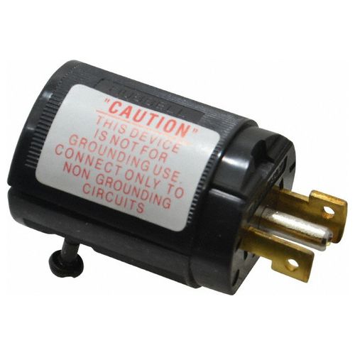Main product image of 3P 15A Industrial Locking Plug, ML-3P, 125 & 250V, Black, HBL7485V
