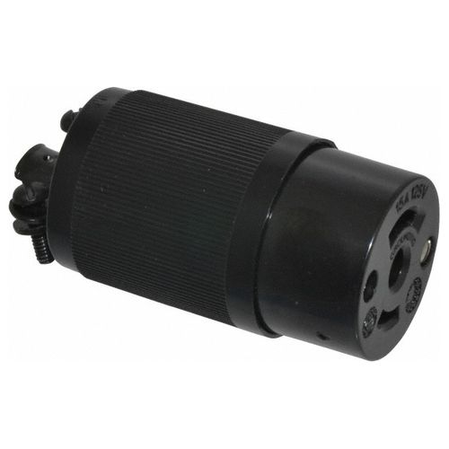 Main product image of 2P 3 Wire 15A Industrial Locking Connector, ML-2R, 125V, Black, HBL7593