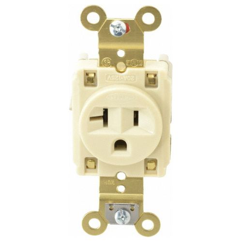 Main product image of Straight Blade Single Receptacle, NEMA 5-20R, 20 Amps, Self-Grounding, HBL5361I