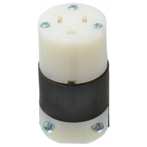 Main product image of 2P 3 Wire 15A Straight Blade Connector 5-15R, 125 VAC, Black & White, HBL5269C