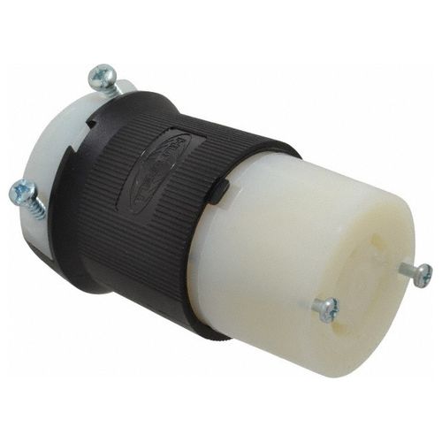 Main product image of 3P 30A Industrial Locking Connector, L15-30R, 250V, Black & White, HBL2723