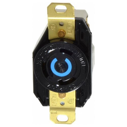 Main product image of 2P 3 Wire 250 VAC, 30 Amp, L6-30R NEMA, Self Grounding Receptacle, Black, HBL2620