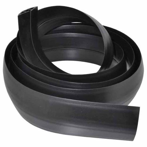 Main product image of 10' PVC Floor Cable Cover, 1 Channel, 0.31" Max Cable, Black, FT2BK10