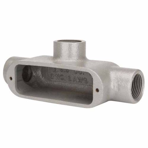 Main product image of Form 35, T Body, 3/4" Trade, IMC, Rigid Malleable Iron Conduit Body, OT-2M