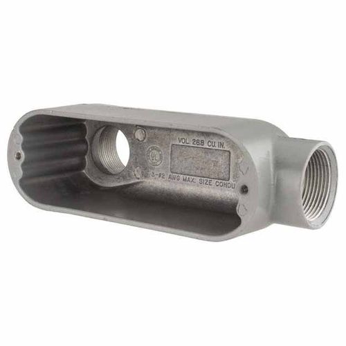 Main product image of Form 85, LB Body, 1-1/4" Trade, IMC, Rigid Aluminum Conduit Body, OLB-4