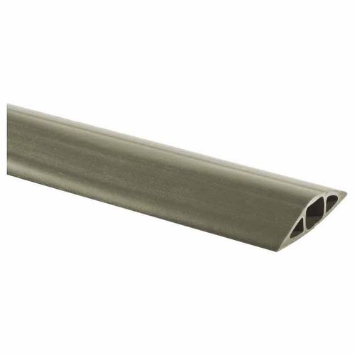 Main product image of 10' PVC Floor Cable Cover, 1 Channel, 0.31" Max Cable, Gray, FT2GY10