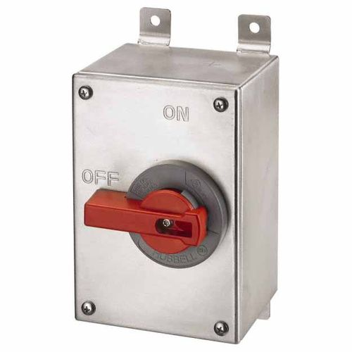 Main product image of Enclosed, 30 Amp, 600VAC, 3 Phase Cam & Disconnect Switch, HBLDS3SS