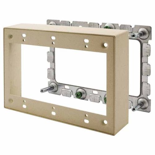 Main product image of Metal Raceway Extension Box, 3-Gang, HBL500/700/750 Series, Ivory, HBL57513IVA