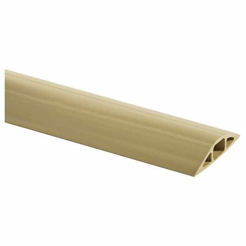 Main product image of 10' PVC Floor Cable Cover, 1 Channel, 0.31" Max Cable, Beige, FT2BG10