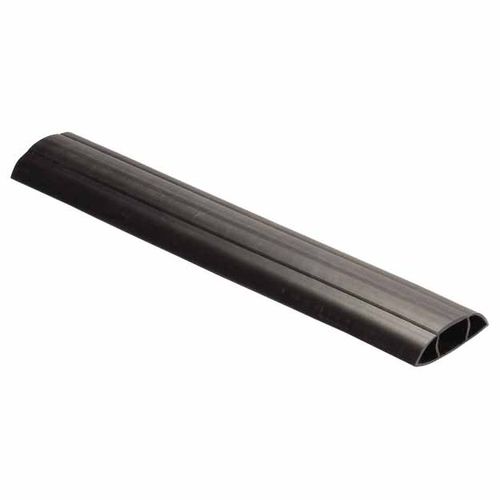 Main product image of 3' PVC Floor Cable Cover, 1 Channel, 1-1/4" Max Cable, Black, FT10BK3