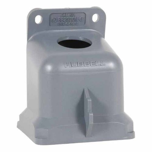 Main product image of 20, 30 Amp, 1" Hub Size, Plastic Pin and Sleeve Angle Back Box, BB2030N