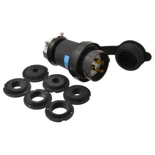 Main product image of 3P 20A Industrial Locking Plug, L15-20P, 250V, Black & White, HBL2421SW