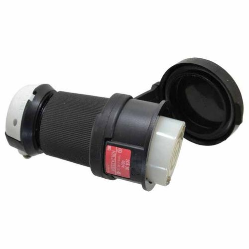 Main product image of 3P 20A Industrial Locking Plug, L16-20R, 480V, Black & White, HBL2433SW