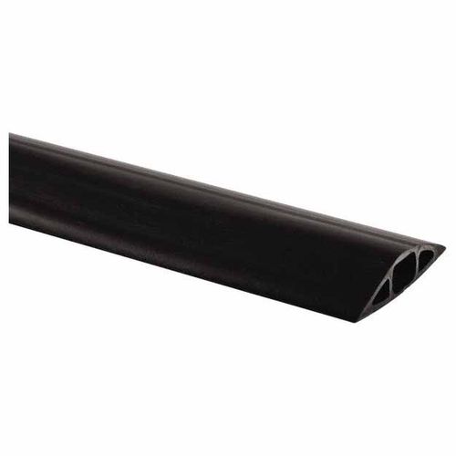 Main product image of 5' PVC Floor Cable Cover, 1 Channel, 3/4" Max Cable, Black, FT4BK5