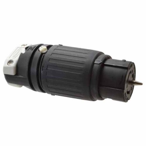 Main product image of 2P, 3 Wire 50A Industrial Locking Connector, Non-NEMA, 480V, Black & White, CS8464C