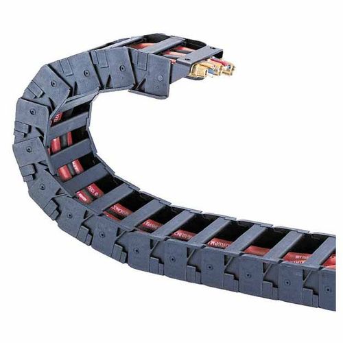 Main product image of 1 Ft. Long, Nylon, Fixed Open Cable and Hose Carrier, 2.05" Inside Width, 3.7" Bend Radius, EP13-2-3.7-1.0