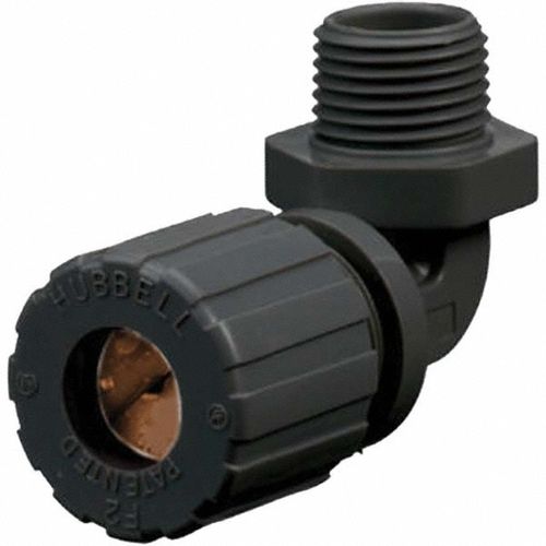 Main product image of 1/2" MNPT 0.5 to 0.63" Nylon General Elbow Strain Relief Cord Grip, NHC2024CR