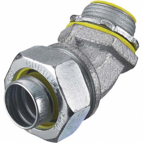 Main product image of 1-1/4" Malleable Iron 45° Insulated Liquid-Tight Connector, H12541