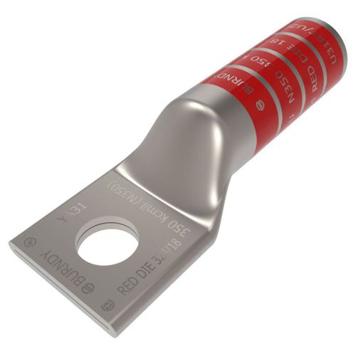 Main product image of YA31, 350 kcmil, CU, 1 Hole, 1/2" Stud, Long Barrel