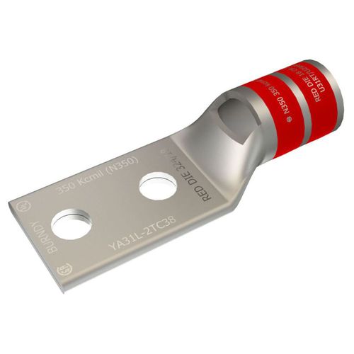 Main product image of Compression Terminal, 350 kcmil Cu, 2-Hole, 1/2" Stud, 1-3/4" Spacing