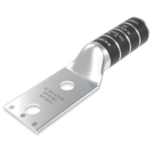 Main product image of Cu Compression 2-Hole, 1/2" Stud, 1-3/4" Spacing, Long Barrel, 750 kcmil
