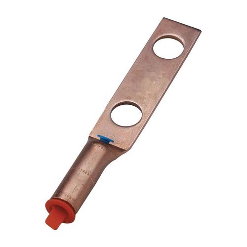 Main product image of HYGROUND Grounding Irreversible Compression Terminals 2-Hole with Inspection Window for 4/0 AWG, 1/2" Stud, 1-3/4" Spacing