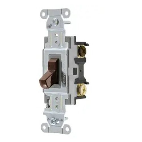 Main product image of Commercial Grade Toggle Switch, 3-Way, 20A 120/277V AC, Side Wired (Brown), CS320