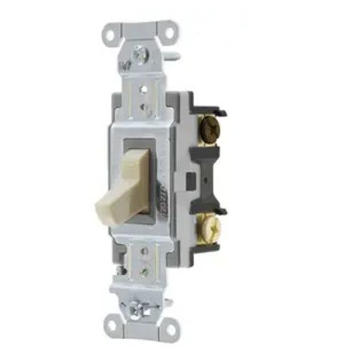 Main product image of Spec Grade Commercial Toggle Switch General Purpose AC, 3-Way, 20A 120/277V AC, Side Wired (Ivory), CS320I
