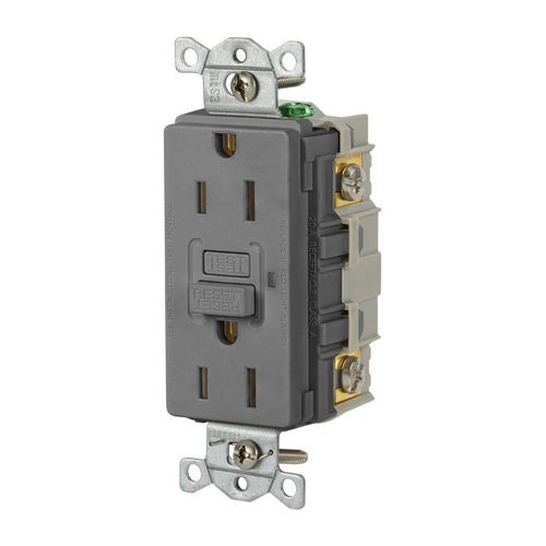 Main product image of 5-15R Commercial GFCI Receptacle, GFR15GRY
