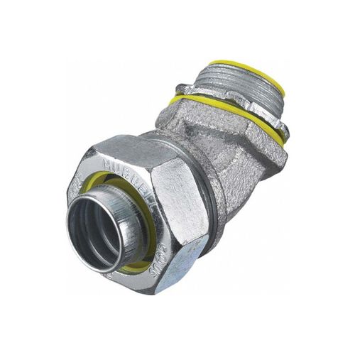 Main product image of 3/4" 45° Liquid-Tight Conduit Zinc Connector, H07541
