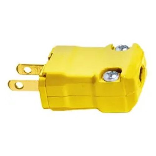 Main product image of Valise Straight Blade Male Plug, Industrial/Commercial Grade, 2-Pole 2-Wire Non-Grounding, 15A 125V, 1-15P (Yellow), HBL5865VY