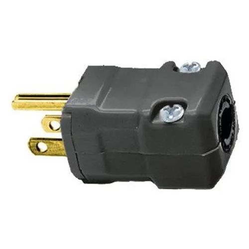Main product image of Valise Straight Blade Male Plug, Industrial/Commercial Grade, Straight, 2-Pole 3-Wire Grounding, 15A 125V, 5-15P (Black), HBL5965VBLK