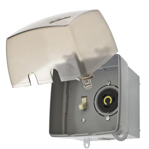 Main product image of Twist-Lock Pool Pump Locking Device Kit, 2-Pole 3-Wire, NEMA L5-20R, 20A, 125V, Gray, HBLPKL520