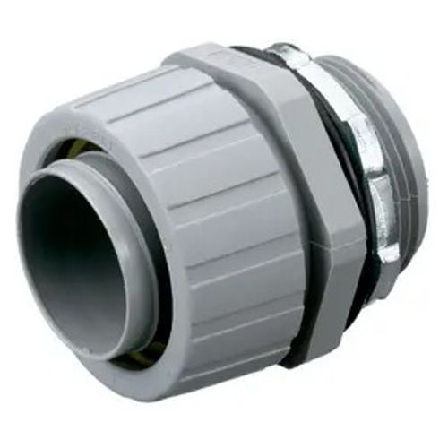 Main product image of 1" Non-Metallic Liquidtight System, PolyTuff Straight Male Liquid Tight Connector (Gray), P100NGYA