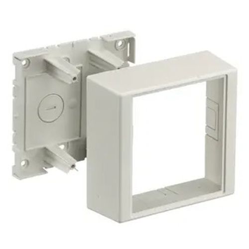 Main product image of PolyTrak Non-Metallic Raceway Box 2-Gang Telephone, 2.44" Deep (White), PDB12TGLV