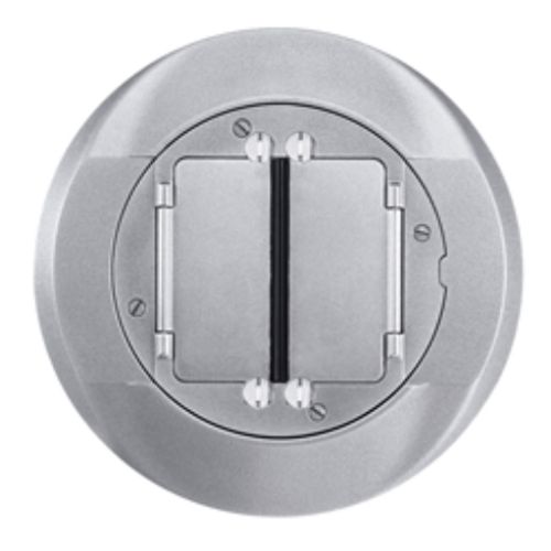 Main product image of SystemOne Universal Floor Box Cover & Carpet Flange Assembly, Round, Cast Aluminum, S1CFCAL