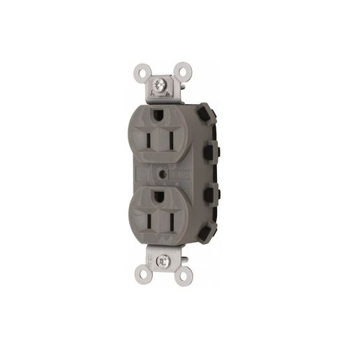 Main product image of Specification Straight Blade Receptacle Gray 125V AC 15 Amps, SNAP5262GYA