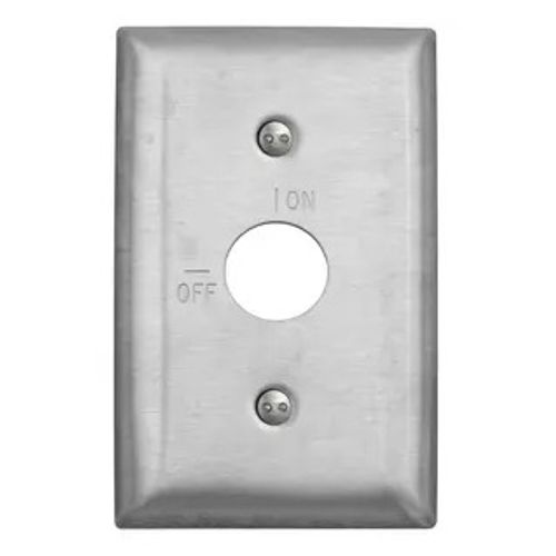 Main product image of 1-Gang Metallic Wall Plate,(1) Security Opening, Standard Size (Stainless Steel), SS12RKL