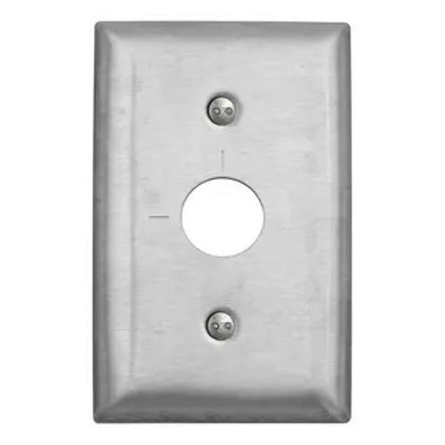 Main product image of 1-Gang Metallic Wall Plate,(1) Security Opening, Standard Size (Stainless Steel), SS12RKLM