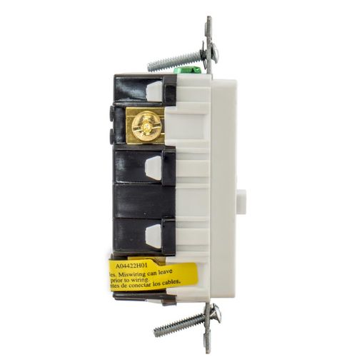 Main product image of 20 A 125 Vac 2-Pole 3-Wire Gfci Receptacle, Self-Test