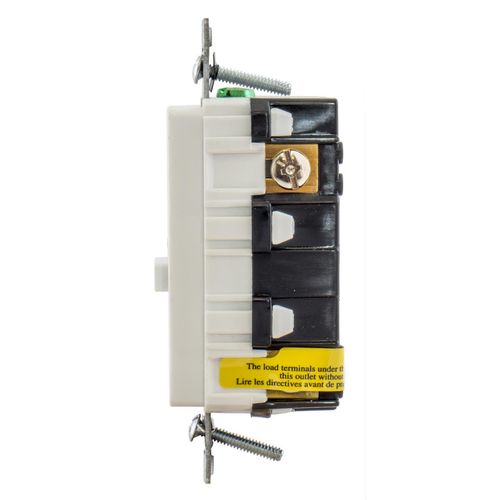 Main product image of 20 A 125 Vac 2-Pole 3-Wire Gfci Receptacle, Self-Test