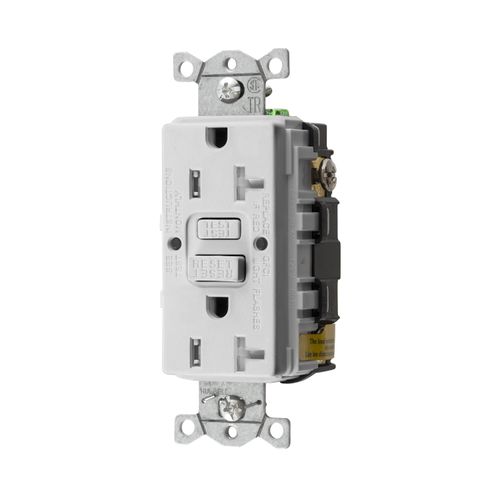 Main product image of 20 Amp Self-Test Gfci Receptacle, 125V, Nema 5-20R, Tamper-Resistant (White)