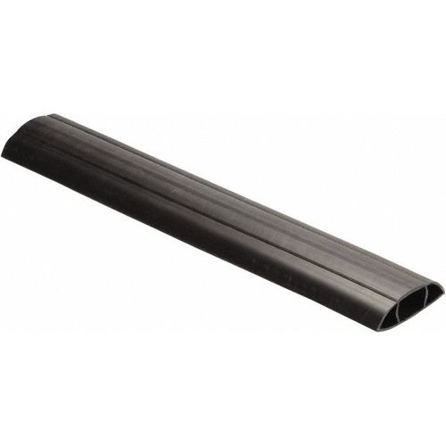 Main product image of 5' PVC Floor Cable Cover, 1 Channel, 1-1/4" Max Cable, Black, FT10BK5