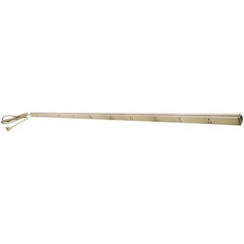 Main product image of 10 Outlets, 125 Volts, 15 Amps, 6' Cord, Power Outlet Strip, Ivory, HBL20C315IV