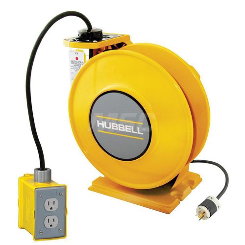 Main product image of 45 Ft. Cord & Cable Reel, Duplex Outlet Box w/ GFCI & Single Outlet End, HBLI45143GF15Y