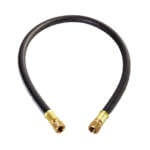 Main product image of 5' Black Vacuum Hose w/ 3/8" Fittings and In-Line Ball Valve