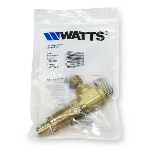 HVI0500 Watts HVI0500 Ice Maker Valve, 1/2" PEX x 1/4" OD Compression
